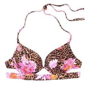 (38C ) VICTORIA'S SECRET Rosarito Push-Up Halter Swim Top